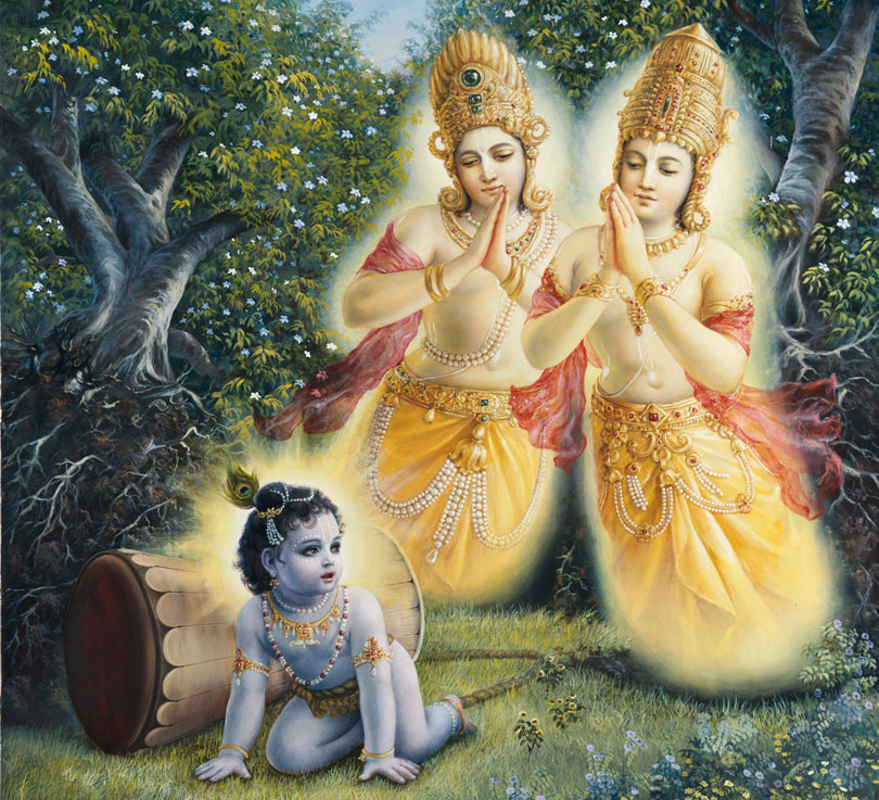 nala kuvera being liberated by lord krishna